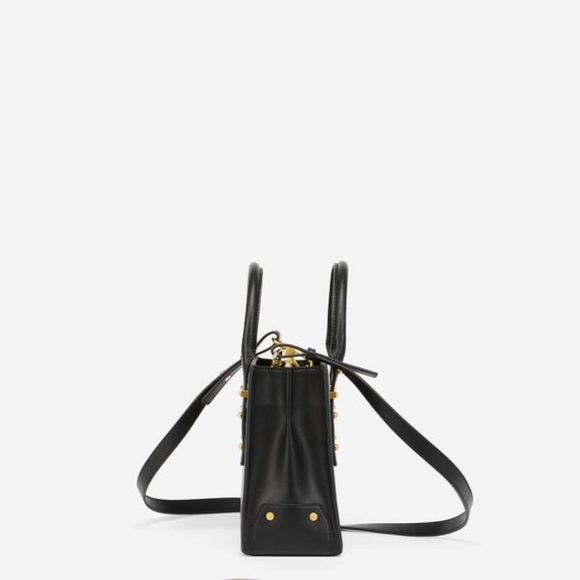 JW PEI Mini Stud Tote Black Vegan Handbag - Picture 4 of 4